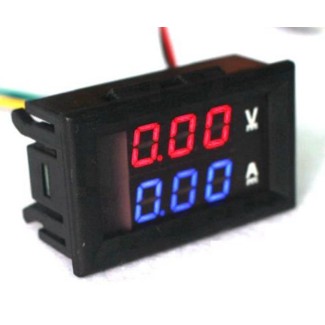 Βολτόμετρο & Αμπερόμετρο DC 0-100V / 0-100A (χωρίς Αντίσταση)