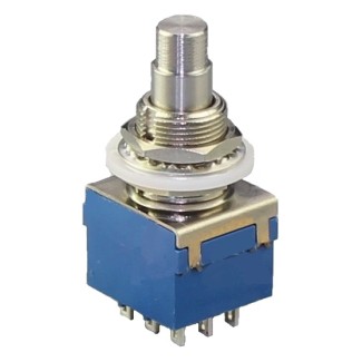 Stomp Switch 3PDT Latching - with Solder Lugs (Cap Ready)