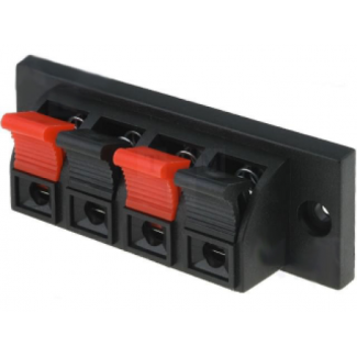 Push Terminal Stereo - Panel Mount (70mm)