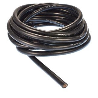 Καλώδιο Σιλικόνης 16AWG - Μαύρο (Super Flexible)