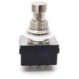 Stomp Switch 4PDT Latching - with Solder Lugs