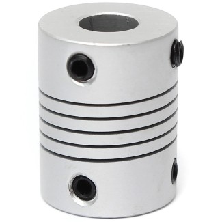 Aluminum Flex Shaft Coupler - 6mm to 6mm