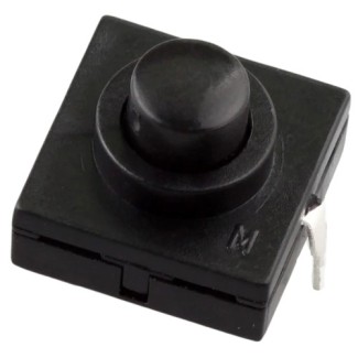 Push Button - Latching Black (12x12x9.4mm)