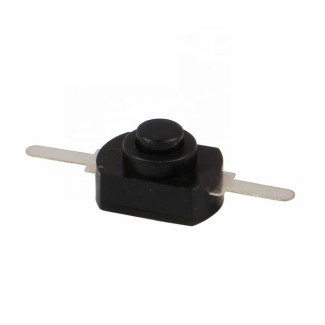 Push Button - Latching Black (12x8x8.2mm)