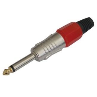 Jack Mono 6.35mm HQ Κόκκινο (Αρσενικό)