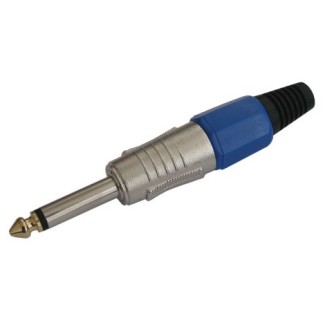 Jack Mono 6.35mm HQ Μπλε (Αρσενικό)