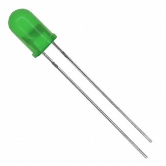 Led Diffused 5mm Πράσινο - Blinking