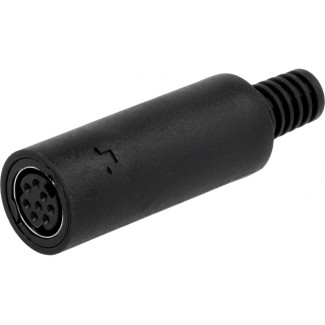 MiniDIN 8-Pin Connector Female for Cable