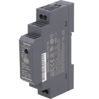 Τροφοδοτικό Ράγας 12V 1.25A MeanWell - HDR-15-12