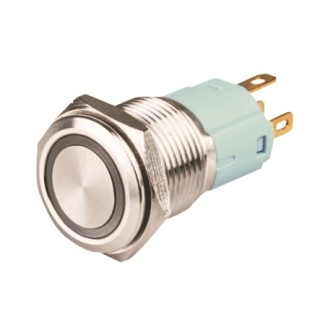 Metal Pushbutton - Momentary (16mm, White)