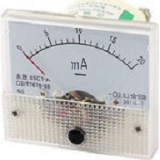 Panel Ammeter 60x60mm 0-200mA - 01.034.0047