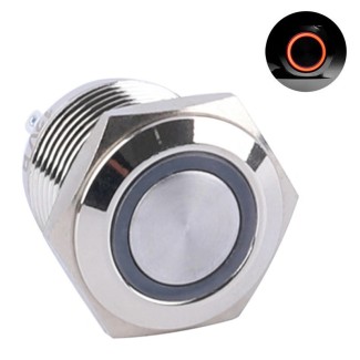 Metal Pushbutton - Momentary (16mm, Red)