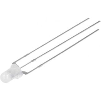 LED Diffused 3mm BI-Color Κόκκινο-Μπλε