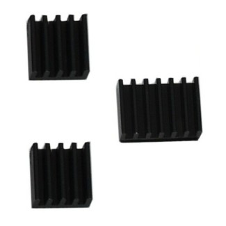 Raspberry Pi 4 B Heatsink - Black (Set of 3)