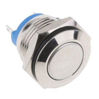 Metal Pushbutton - Momentary (16mm, Flat)