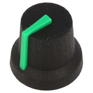 Potentiometer Knob 17x14mm - Green (D-Shaft)