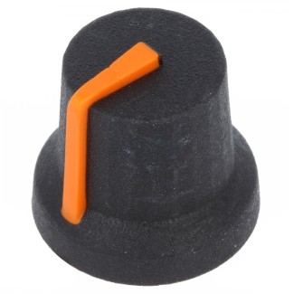 Potentiometer Knob 17x14mm - Orange (D-Shaft)