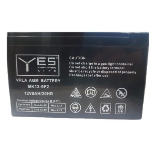 Μπαταρία Μολύβδου 12V 9Ah - Ακροδέκτες F2 (6.35mm)