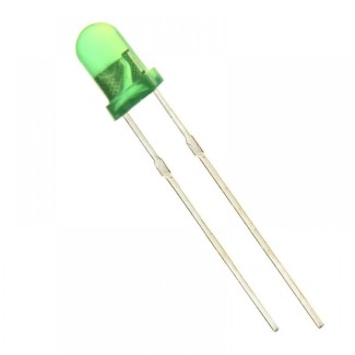 LED Diffused 3mm Πράσινο