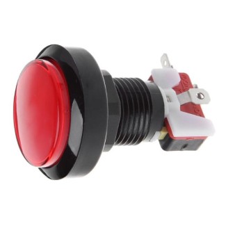 Dome Push Button 45mm - Red