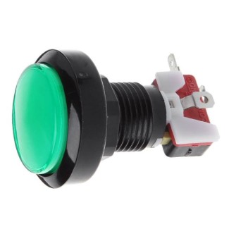 Dome Push Button 45mm - Green