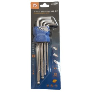Hexagon Keys Long Arm - Set of 9 - 1.5mm-10mm