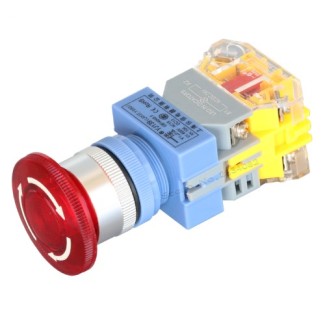 Emergency Stop Button 22mm - Red 24V