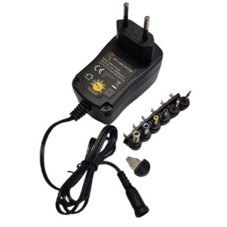 Power Supply 3V/4.5V/5/6/7.5V/9V/12VDC 1A - MWCL3K10GS