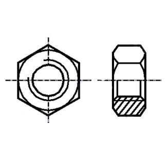 Παξιμάδι M8 Μεταλλικό H6.5mm