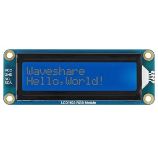 Basic 16x2 Character LCD - RGB 3.3V/5V (I2C Protocol)