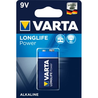 Battery 9V Varta Longlife Power - 550mAh