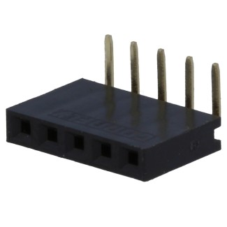 Pin Header 1x5 Female 2.54mm Right Angle