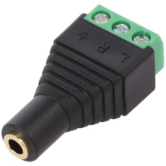 Audio Socket 3.5mm Stereo - Screw Terminal
