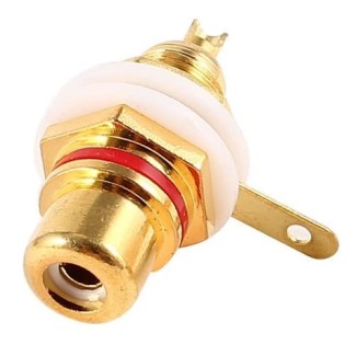 RCA Connector Female Red (Panel Mount)