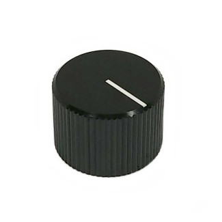 Potentiometer Knob 20x14mm Aluminium 6.35mm - Black