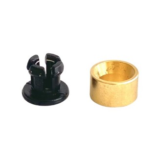 Bowden Clamp 4mm with Brass Ring - Black