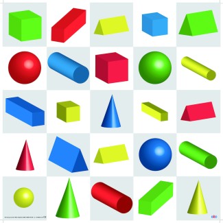Bee-Bot & Blue-Bot 3D Shapes Mat