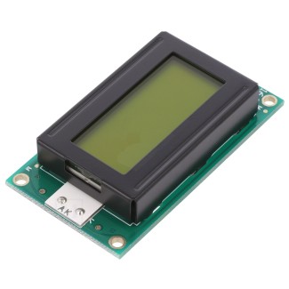 Basic 8x2 Character LCD - Yellow on Green 5V