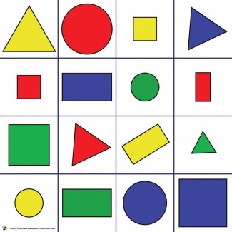 Bee-Bot & Blue-Bot Shapes, Colour & Size Mat