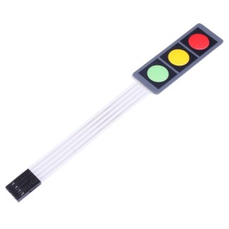 Membrane Keypad 1x3 Red-Yellow-Green