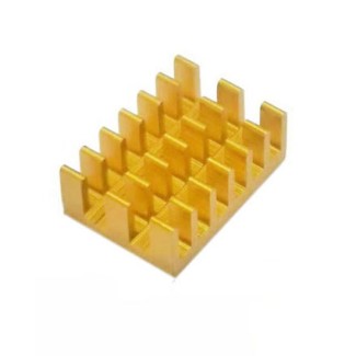 Ψύκτρα 14x10x6mm Αλουμινίου Πορτοκαλί