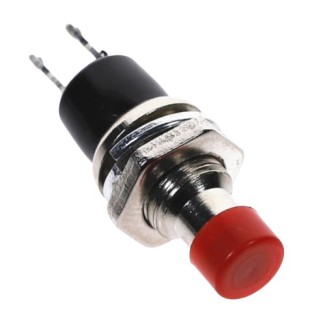 Push Button Small 7mm - Momentary Red