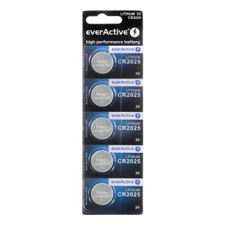 Μπαταρία Coin Cell CR2025 everActive - 5 τμχ.