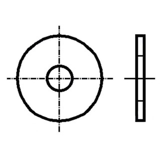Ροδέλα M4 Ανοξείδωτη A4 - Ø12mm