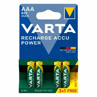 Μπαταρία Varta Επαναφορτιζόμενη 1.2V AAA R3 800mAh (4pack)