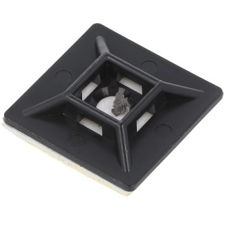 Στήριγμα Δεματικών 4.8mm Μαύρο - Αυτοκόλλητο