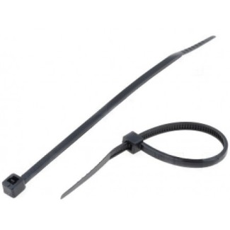 Δεματικά 160mm/2.5mm Μαύρα - 100τμχ