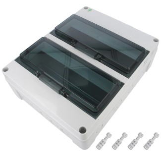 Wall Mount Modular Enclosure 28M(2x14) - IP65 Light Grey