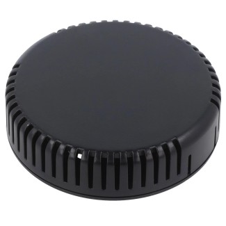 Project Box ø80x20.3mm Black (Vented)