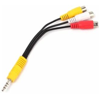 Καλώδιο Jack 3.5mm σε 3-RCA Θηλυκό 15cm